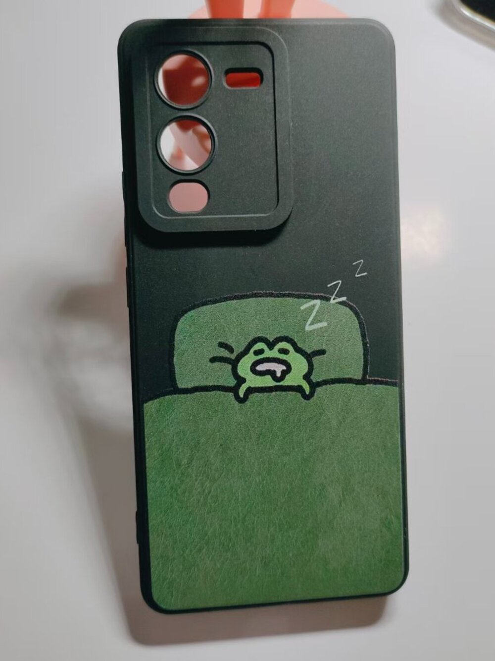 Funny Sleepy Frog Phone Case | Meme Vibe Black Case